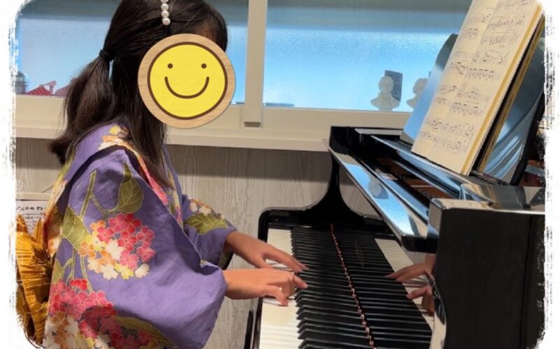 お空を飛んでレッスンへ
