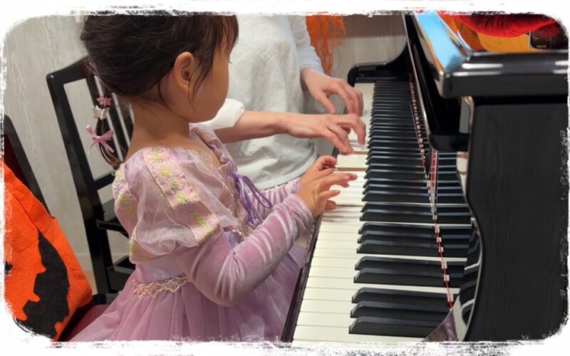 幼児さん発表会前の親子ひきあい